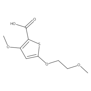 3-Methoxy-5-(2-methoxyethoxy)thiophene-2-carboxylic acid Structure