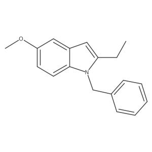 2-ethyl-5-methoxy-1-(phenylmethyl)-1H-indole结构式