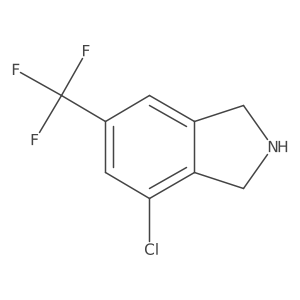 4-Chloro-6-(trifluoromethyl)isoindoline Structure