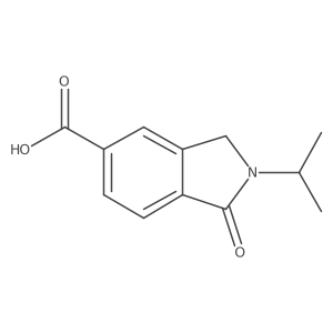 1-Oxo-2-(propan-2-yl)-2,3-dihydro-1H-isoindole-5-carboxylic acid结构式