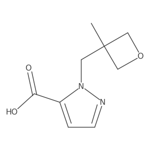1-[(3-methyloxetan-3-yl)methyl]-1H-pyrazole-5-carboxylic acid Structure