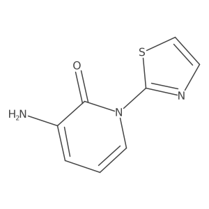 3-Amino-1-(2-thiazolyl)-2(1H)-pyridinone结构式