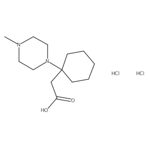 2-[1-(4-Methylpiperazin-1-yl)cyclohexyl]acetic acid dihydrochloride Structure