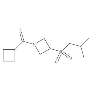 Cyclobutyl(3-(isobutylsulfonyl)azetidin-1-yl)methanone Structure