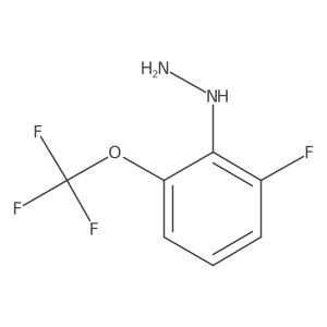 1-(2-Fluoro-6-(trifluoromethoxy)phenyl)hydrazine结构式