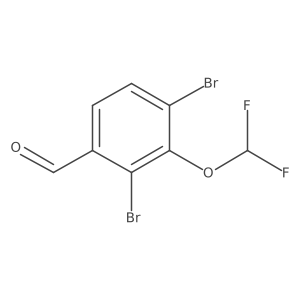 2,4-Dibromo-3-(difluoromethoxy)benzaldehyde Structure