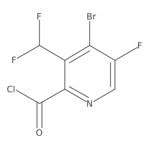 4-Bromo-3-(difluoromethyl)-5-fluoropicolinoyl chloride结构式