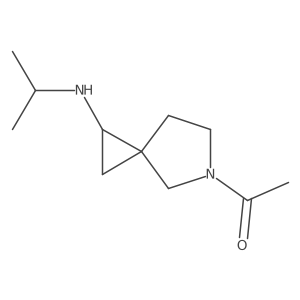 1-(1-(Isopropylamino)-5-azaspiro[2.4]heptan-5-yl)ethanone结构式