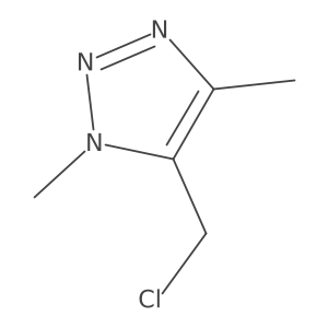 5-(Chloromethyl)-1,4-dimethyl-1H-1,2,3-triazole结构式