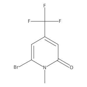 6-Bromo-1-methyl-4-(trifluoromethyl)pyridin-2(1H)-one Structure