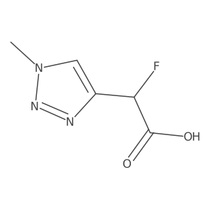 2-Fluoro-2-(1-methyl-1H-1,2,3-triazol-4-yl)acetic acid结构式