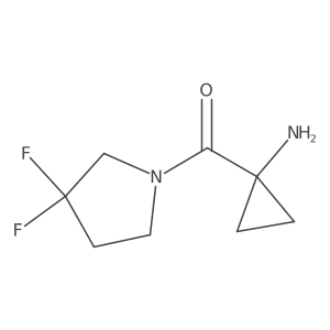 1-(3,3-Difluoropyrrolidine-1-carbonyl)cyclopropan-1-amine Structure