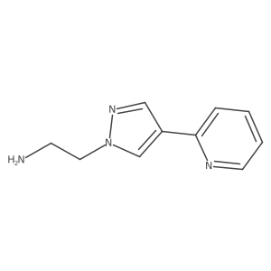 2-(4-(pyridin-2-yl)-1H-pyrazol-1-yl)ethan-1-amine结构式