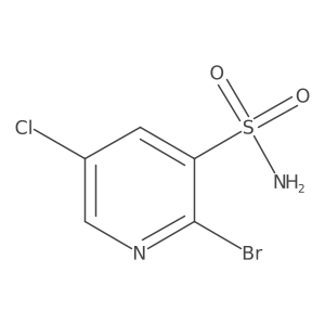 2-Bromo-5-chloropyridine-3-sulfonamide Structure