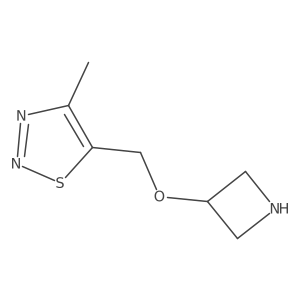 5-[(Azetidin-3-yloxy)methyl]-4-methyl-1,2,3-thiadiazole Structure