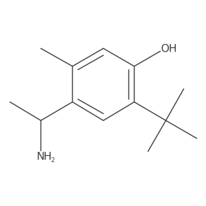 4-(1-Aminoethyl)-2-tert-butyl-5-methylphenol Structure