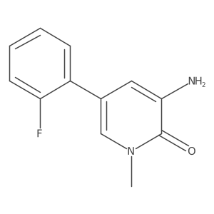 3-Amino-5-(2-fluorophenyl)-1-methylpyridin-2(1H)-one Structure