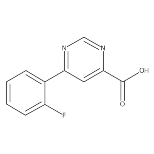 6-(2-Fluorophenyl)pyrimidine-4-carboxylic acid Structure