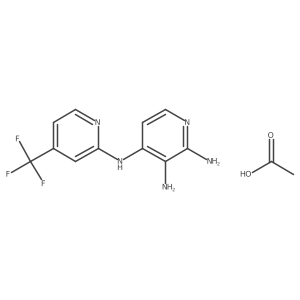 N4-(4-(Trifluoromethyl)pyridin-2-YL)pyridine-2,3,4-triamine acetate Structure