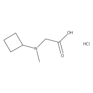 2-[Cyclobutyl(methyl)amino]acetic acid hydrochloride结构式