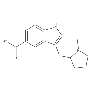 3-((1-Methylpyrrolidin-2-yl)methyl)-1H-indole-5-carboxylic acid结构式