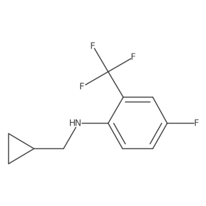 N-(Cyclopropylmethyl)-4-fluoro-2-(trifluoromethyl)aniline Structure