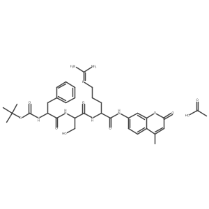 Boc-Phe-Ser-Arg-Amc-ACOH Structure