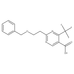 2-[2-(Benzyloxy)ethyl]-4-(trifluoromethyl)pyrimidine-5-carboxylic acid Structure