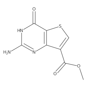 methyl 2-amino-4-oxo-1H,4H-thieno[3,2-d]pyrimidine-7-carboxylate结构式