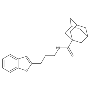 N-[3-(1-benzofuran-2-yl)propyl]adamantane-1-carboxamide Structure