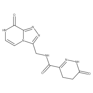 N-((8-hydroxy-[1,2,4]triazolo[4,3-a]pyrazin-3-yl)methyl)-6-oxo-1,4,5,6-tetrahydropyridazine-3-carboxamide Structure