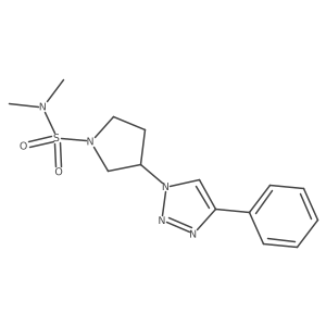 N,N-dimethyl-3-(4-phenyl-1H-1,2,3-triazol-1-yl)pyrrolidine-1-sulfonamide Structure