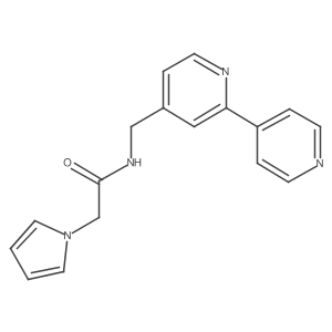 N-([2,4'-bipyridin]-4-ylmethyl)-2-(1H-pyrrol-1-yl)acetamide结构式