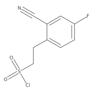 2-(2-Cyano-4-fluorophenyl)ethane-1-sulfonyl chloride结构式