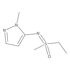 ethyl(methyl)[(1-methyl-1H-pyrazol-5-yl)imino]-lambda6-sulfanone结构式