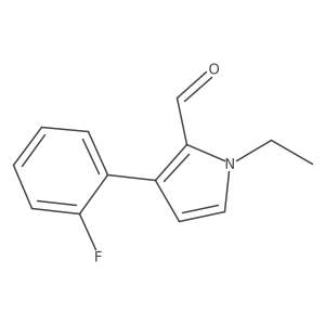 1-Ethyl-3-(2-fluorophenyl)-1H-pyrrole-2-carbaldehyde Structure