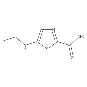 5-(Ethylamino)-1,3-thiazole-2-carboxamide结构式
