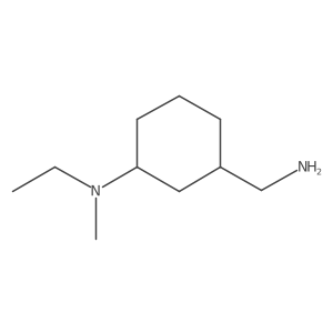 3-(aminomethyl)-N-ethyl-N-methylcyclohexan-1-amine结构式