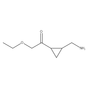 1-[2-(Aminomethyl)cyclopropyl]-2-ethoxyethan-1-one结构式