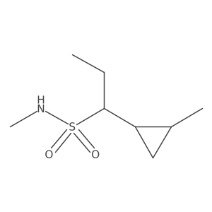 N-methyl-1-(2-methylcyclopropyl)propane-1-sulfonamide结构式