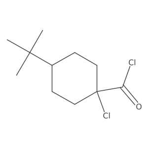 4-Tert-butyl-1-chlorocyclohexane-1-carbonyl chloride Structure