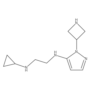 N1-[1-(azetidin-3-yl)-1H-pyrazol-5-yl]-N2-cyclopropylethane-1,2-diamine Structure