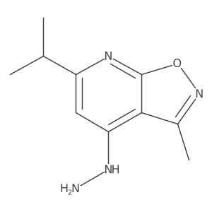 4-Hydrazinyl-3-methyl-6-(propan-2-yl)-[1,2]oxazolo[5,4-b]pyridine Structure