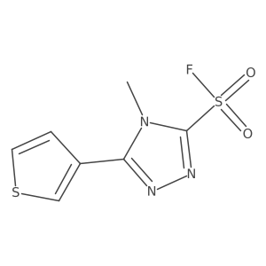 4-methyl-5-(thiophen-3-yl)-4H-1,2,4-triazole-3-sulfonyl fluoride Structure