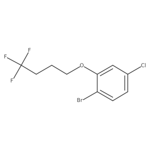 1-Bromo-4-chloro-2-(4,4,4-trifluorobutoxy)benzene结构式
