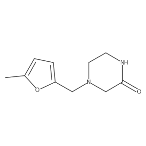 4-((5-Methylfuran-2-yl)methyl)piperazin-2-one结构式