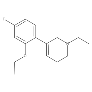 5-(2-Ethoxy-4-fluorophenyl)-1-ethyl-1,2,3,6-tetrahydropyridine结构式