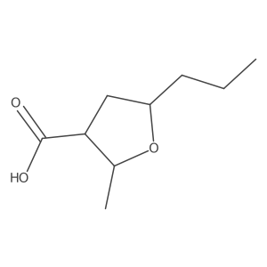 2-Methyl-5-propyloxolane-3-carboxylic acid结构式