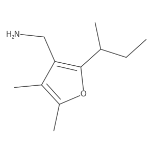 [2-(Butan-2-yl)-4,5-dimethylfuran-3-yl]methanamine结构式
