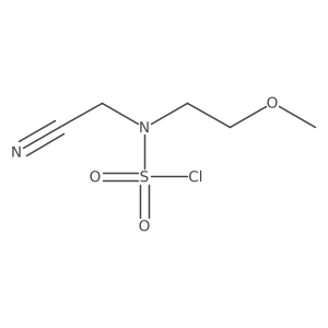 2-[(Chlorosulfonyl)(2-methoxyethyl)amino]acetonitrile Structure